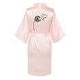 thumbnail image 2 of Elvqul Women's Satin Robes Sale Womens Silk Robes Pink Comfy Long Bathrobe Robe, 2 of 3