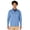 Light Blue Heather, variant on Charles River Apparel 9636 Men's Vista Tri-Blend Quarter Zip-Light Blue Heather-M