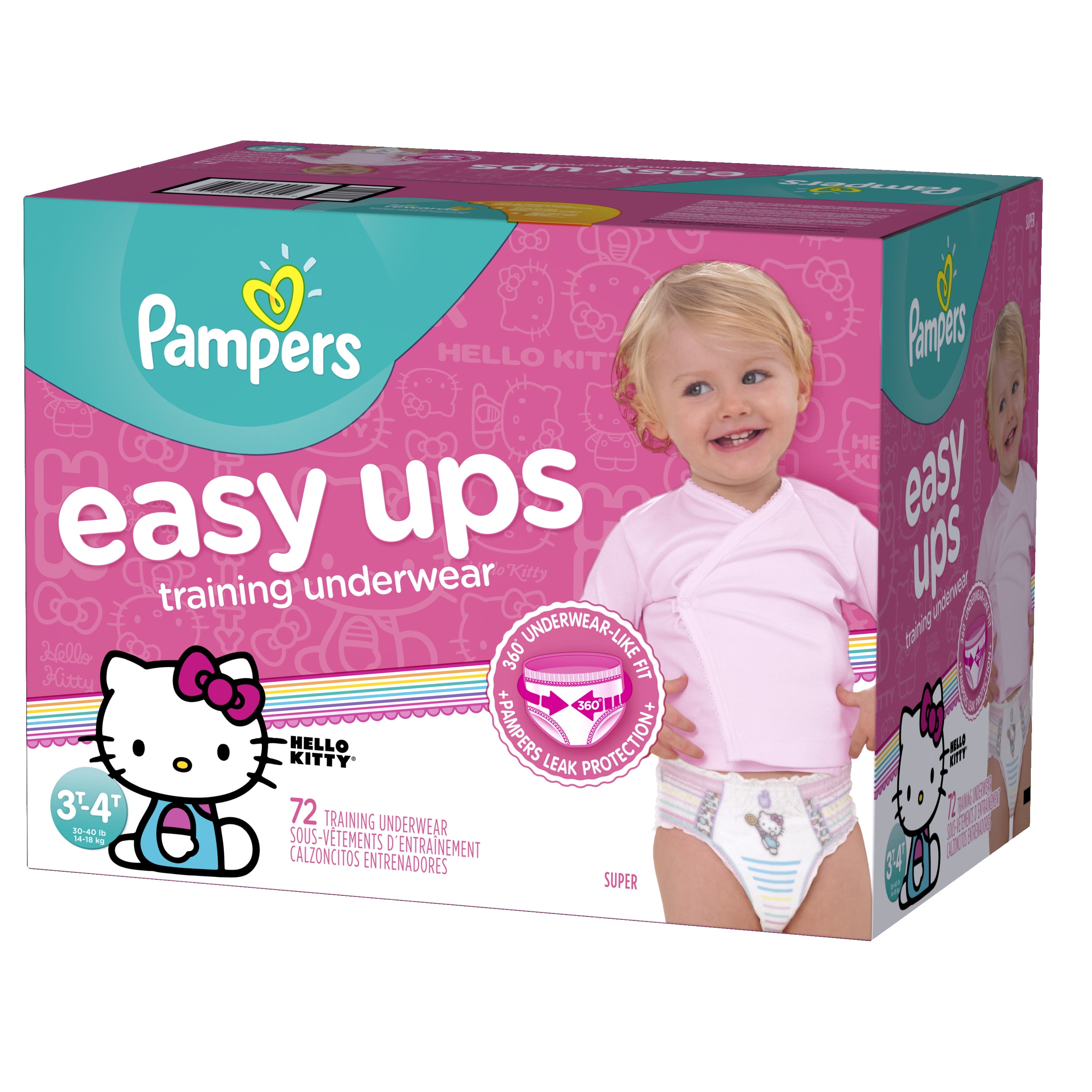 Pampers Training Underwear, PJ Masks, 3T-4T (30-40 lb), Super Pack