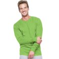 thumbnail image 1 of Hanes Beefy-T Men`s Long-Sleeve T-Shirt, M, Lime, 1 of 1