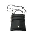 thumbnail image 2 of Soft Leather Purse Organizer Shoulder Bag 4 Pocket Micro Handbag Travel Wallet, 2 of 3