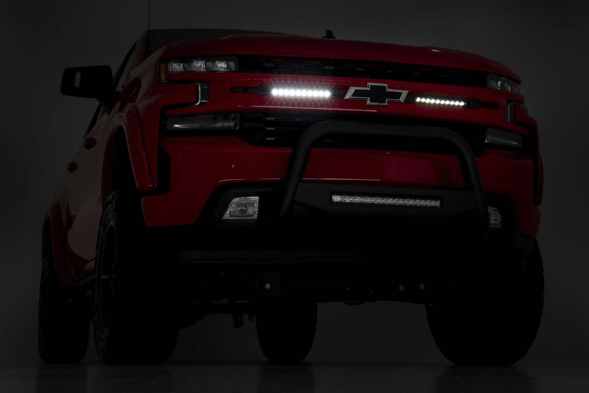 Rough Country 10" Black Series LED Grille Kit for 19-22 Silverado 1500 - 70817 Fits select: 2019-2022 CHEVROLET SILVERADO, 2022 CHEVROLET SILVERADO LTD