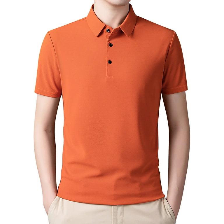 Akiihool Polo Shirts For Men Mens Waffle Knit Polo Shirts Short