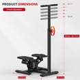 thumbnail image 4 of Steppers for Exercise,Twist Stepper Machine with Handlebar, Mini Stepper with 300LBS Loading Capacity,Full Body Cardio Equipment,360° Rotatable Fitness Stepper with LCD Monitor, 4 of 8