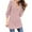 Pink, variant on Duoif Sweaters for Women Trendy Women's Sweater V Neck Zipper Solid Color Long Sleeved Sweater Women's Sweaters Womens Tops Black L