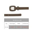 thumbnail image 4 of INSPIRE CHIC Womens 0.7" Width Textured Belts, Classic Causal Faux Leather Waistband for Jeans Pants Dresses 44.1x0.7"(LxW) Coffee, 4 of 6