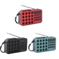 thumbnail image 4 of Solar Charging Portable Radio with Bluetooth Speaker, USB/TF Card MP3 Player, Outdoor Emergency Weather Radio, 4 of 8
