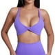 thumbnail image 1 of Sujetador de yoga para mujer con almohadillas en el pecho - Camiseta deportiva sin espalda para alto impacto - Nailon/spandex - S-XL, 1 of 4