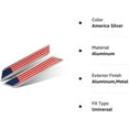 thumbnail image 4 of HSHDLDF Car Styling 3D Aluminum Epoxy National Flag Logo Emblem Sticker Metal Decal Badge Auto Exterior Accessory (America Silver), 4 of 4