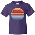 thumbnail image 3 of Inktastic Lake Placid Retro Sunset Youth T-Shirt, 3 of 5