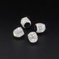 thumbnail image 2 of Valve Caps, 4 Pack Handmade Crystal Rhinestone Tire Caps, Attractive Dustproof Accessories for Car (White), 2 of 7