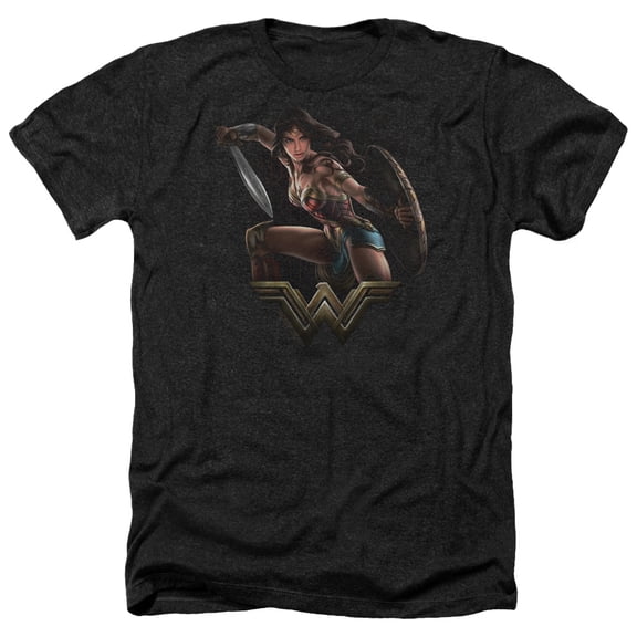 Wonder Woman Movie - Fight - Heather Short Sleeve Shirt - Medium