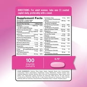 Multivitamin For Women | 100 Caplets | Non-GMO & Gluten Free Supplement | by Nature's Truth