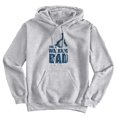 thumbnail image 2 of Walking Dad Nerdy Zombie Movie Lover Hoodie Hooded Sweatshirt Men Brisco Brands M, 2 of 6