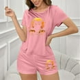 thumbnail image 3 of Hvot&aat Womens Halloween Pajamas Short Set Spooky Season Graphic Cute Tops and Shorts Loungewear, 3 of 6