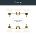 thumbnail image 5 of 55155CPZ Kichler Lighting Farum - 3 Light Bath Vanity-9.5 Inches Tall and 26 Inches Wide-Champagne Bronze Finish, 5 of 10