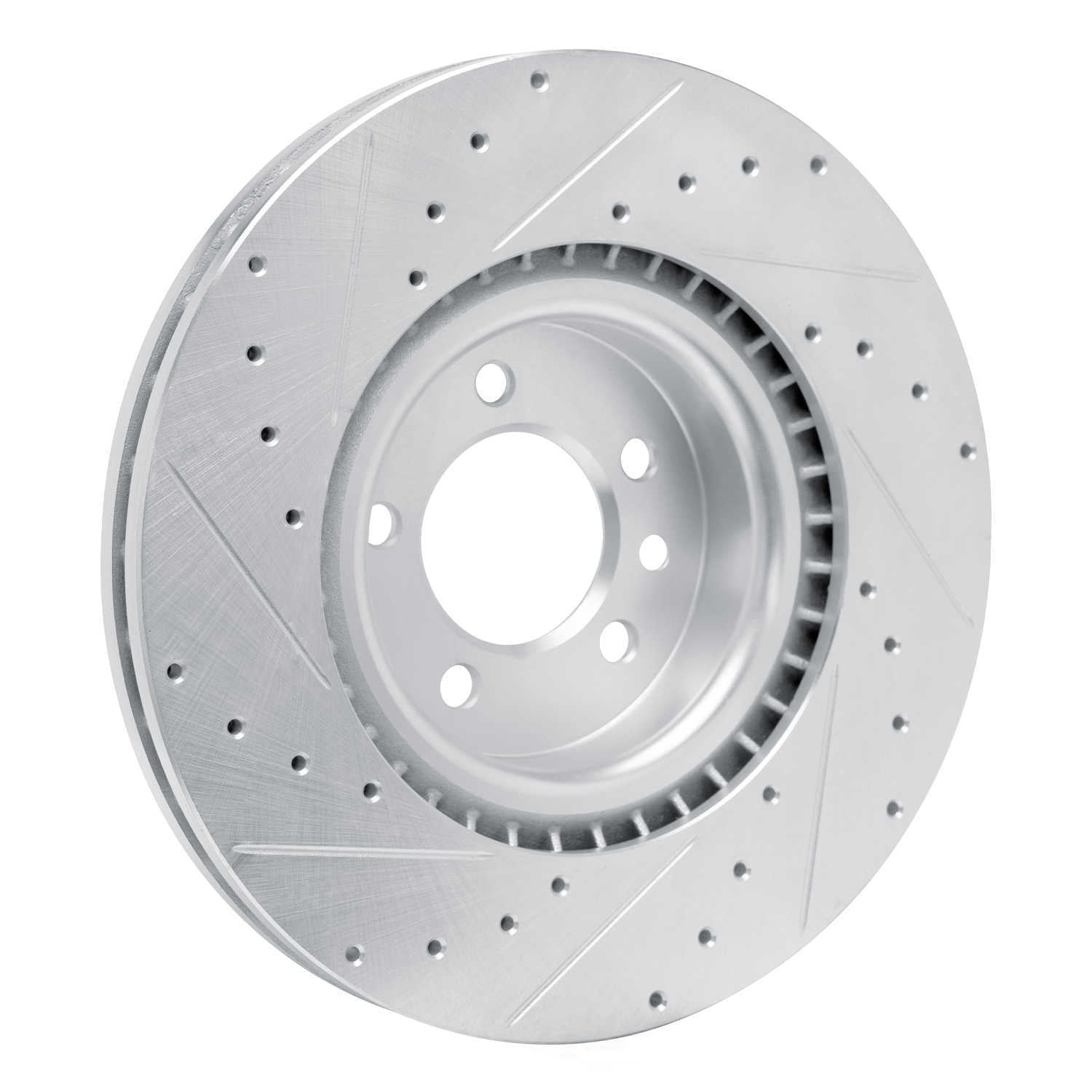 Dynamic Friction Company 631-11032L DFC Brake Rotor - Drilled And Slotted - Silver