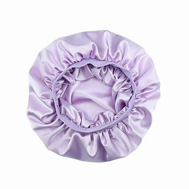 wonima11 Girls Stylish Sleeping Cap Silky Double-Layered Satin Bonnet