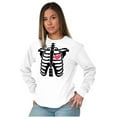 thumbnail image 4 of Skeleton Rib Cage Cute Set His Hers Women's Long Sleeve T Shirt Brisco Brands M, 4 of 7