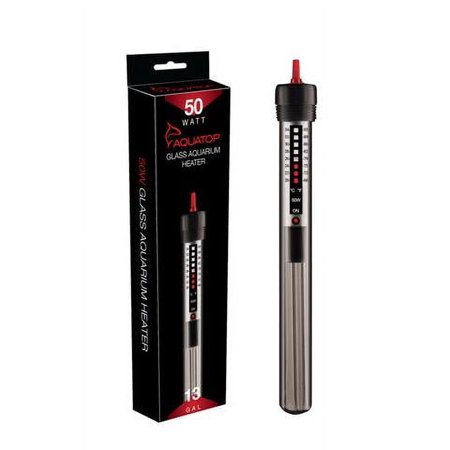 UPC: 0810281019376 | AQUATOP GH-50W 50 Watt Aquarium Submersible Glass Heater