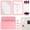 Pink, variant on 15 Pcs Locker Accessories Set Magnetic with Whiteboard Mirror Storage Box Pens Magnets for Back to School Locker Essentials Decorations , Blue