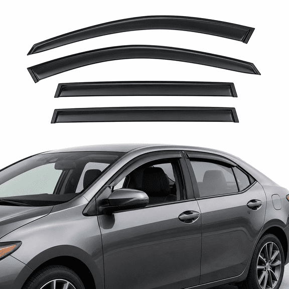 For 2020-2026 Toyota Corolla Sedan Window Visors Rain Guard Deflectors 4PCS
