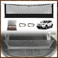 thumbnail image 2 of Truck Bed Cargo Net Compatible with Pickup Truck Bed Organizer Stretchable 4'x4' to 7'x7' High Elastic Heavy Duty Upgraded Reinforced Storage Net with 10 Metal Carabiners (Single Layer), 2 of 8