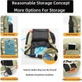 thumbnail image 4 of LHSHID Mens Backpack Waterproof Assault Pack with Rain Cover 40L Hiking Daypack Lightweight Molle Bag Large Camping Rucksack, 4 of 7