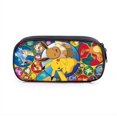 thumbnail image 1 of Pokemon Pikachu Estuche Negro Para Lápices , Bolsa Para Bolígrafos Material Escolar Lindo Bolso De Almacenamiento De Personajes De Dibujos Animados Niño De Juguete, 1 of 4