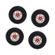 thumbnail image 1 of 4 piezas de neumáticos para coche RC, piezas RC, accesorios de repuesto de rendimiento estable. Rojo, 1 of 9