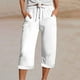 thumbnail image 1 of WILLBEST Pantalones Casuales elegantes para Mujer con Cintura Elástica y Bolsillos para Uso Diario, Ideales para Actividades al Aire Libre En Primavera y Verano. Chica, 1 of 5