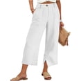 thumbnail image 2 of Women's Fashionable Casual -Color Trousers: Sporty Straight-Leg Loose-Fit Pants, Size S-2XL, 2 of 4