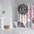 thumbnail image 2 of Pink Floral and Petal Pattern Shower Curtain 72"x72" ,Bathroom Decorative Shower Curtains Set with 12 Hooks,Modern Waterproof Washable Shower Curtain, 2 of 6