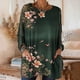 thumbnail image 1 of TaTaai Vintage Printed Long Sleeve Tees With Pockets for Women 2026 Casual Loose Fit Round Neck Blouse Retro Fashion Tops Soft Lightweight Comfort Gift, 1 of 7