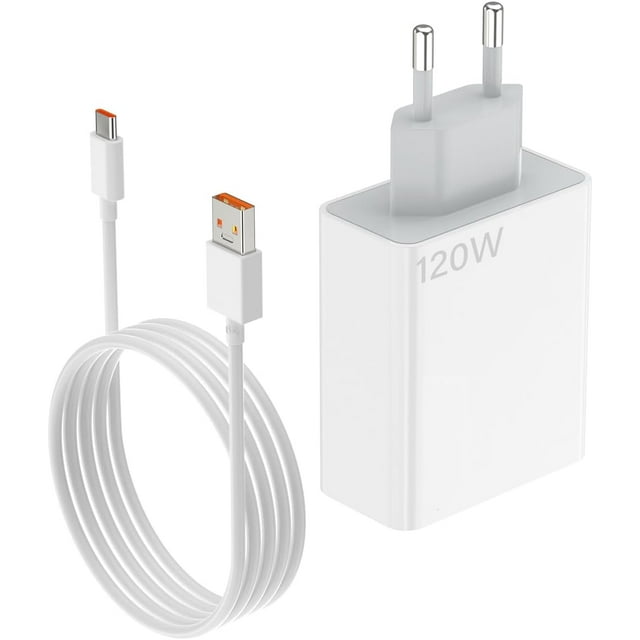 Cargador Europeo JAMW 120W Adaptador De Enchufe De Viaje Para Xiaomi 14 13 12 13t 12t 12s Pro Lite Redmi Note K70 K60 K50 11 11s Plus