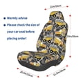 thumbnail image 3 of Wukai Excavator At Work Full Set Car Seat Covers with Soft Padding Universal Auto Front Seats Protector and Cushion Mat, 3 of 5