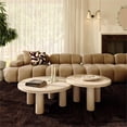 thumbnail image 2 of Pemberly Row Table d'Appoint Ronde de 26 Pouces pour Intérieur/extérieur en Faux Travertin, 2 of 6
