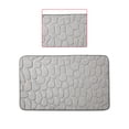 thumbnail image 2 of Alfombra para inodoro, hogar, hotel, baño, absorción de agua, alfombra antideslizante, alfombra de fibra química, gris, 40x60cm Inevent HA001838-01, 2 of 6