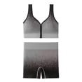 thumbnail image 2 of FNFYFH Women's Workout Sets 2 Piece Yoga Outfit High Waisted Biker Shorts Sports Bra Gym Fitness Clothes, 2 of 3