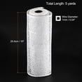 thumbnail image 2 of Unique Bargains PP Burlap Mesh 10' x 5 Yards Decorative Wrapping Ribbon, White 1 Roll, 2 of 5