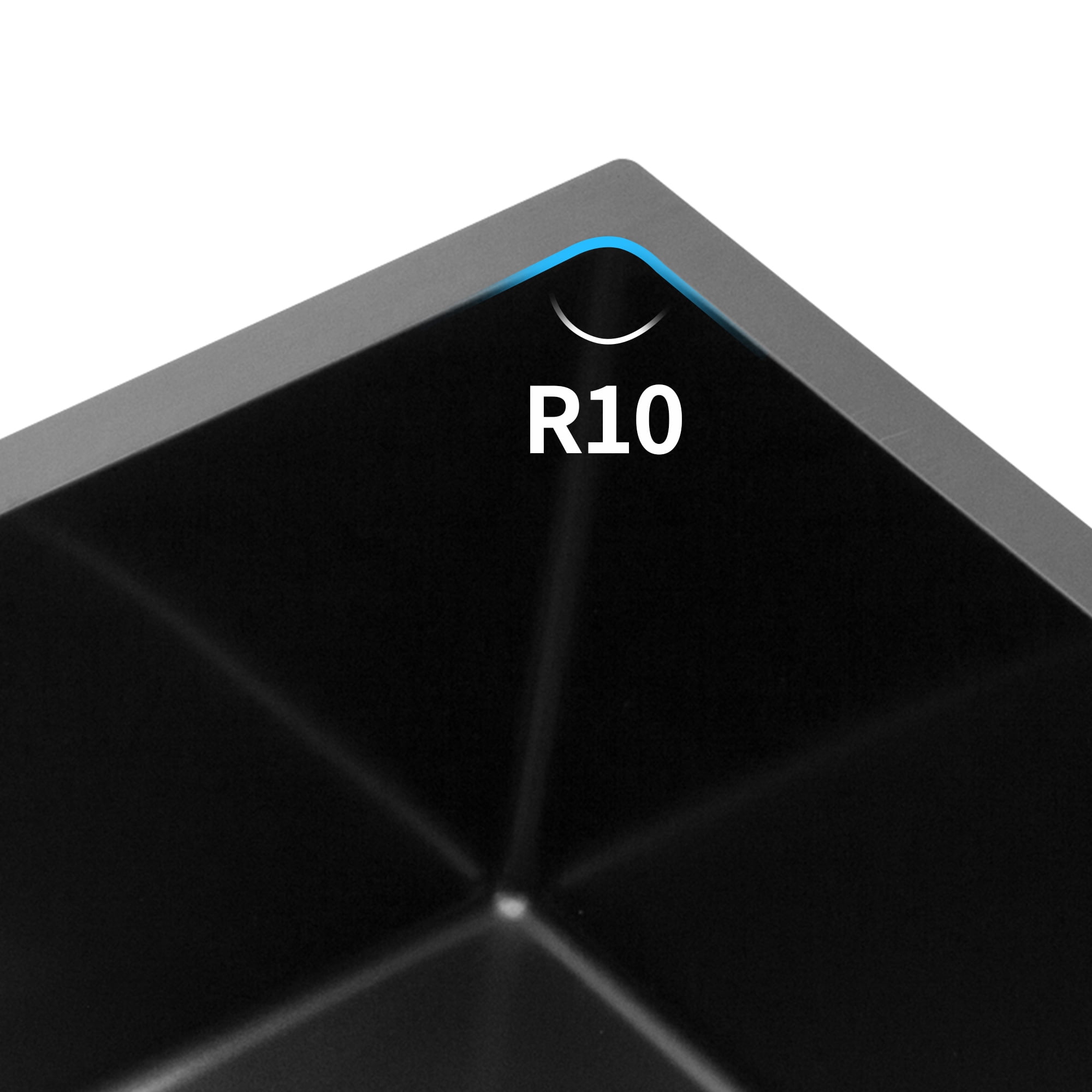 Izzovium 33x19x10" Undermount Single Bowl Stainless Steel Kitchen Sink, Matte Black, Dent-Resistant T304 Steel with R10 Corners & NANO PVC Coating