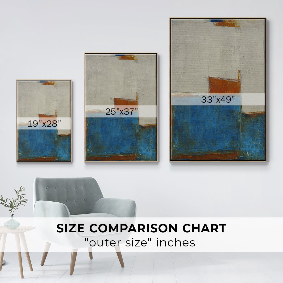 Sunset for Somebody Framed Premium Gallery Wrapped Canvas - Ready to Hang - 27 x 41 - Natural Wood Floating Frame