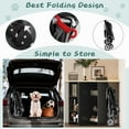 thumbnail image 6 of CL.HPAHKL Foldable Pet Stroller, 3 Wheel Stroller for Small/Medium Dogs Cats Jogger Stroller with Storage Basket and Cup Holder, Breathable and Visible Dog Cart for Travel & Outdoor Adventures, Black, 6 of 7