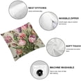 thumbnail image 6 of nygtbtfer Spring Decorations Pink Tulip Spring Pillow Covers Set of 2 Throw Pillow Case Market Farmhouse Cushion Cover for Home Sofa Couch White, 6 of 7