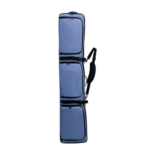 Bolsa de esquí Funda de snowboard Estuche de transporte con ruedas Bolsa de almacenamiento de transporte Bolsa de equipo de esquí Mochila de snowboard Azul