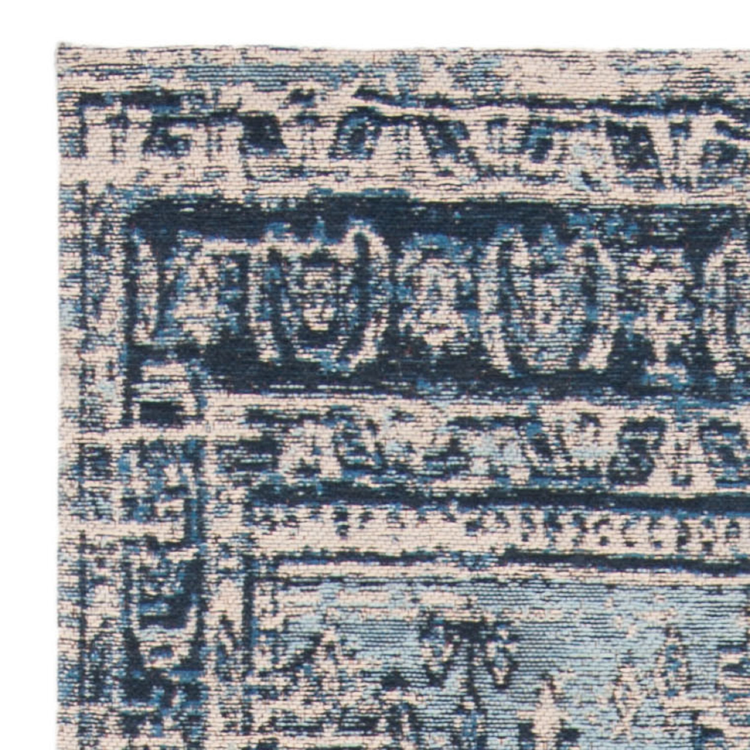 SAFAVIEH Classic Vintage Bedinn Overdyed Polyester Runner Rug, Blue, 2'3" x 8'