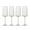 Prosecco Glass, variant on Bormioli Rocco Exclusiva | Set of 4 Red Wine Glasses 18 Oz. | Ribbed Merlot and Cabernet Sauvignon Wine Glass | Made of Crystal Star Glass | With XLT Treatment | Dishwasher Safe | Made in Italy