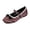 Wine, variant on HTHLVMD Womens Polka Dot Flats, Women's Polka Dot Mary Jane Flats with Bow Detail, Adjustable Buckle Casual Shoes, Soft Lightweight Comfortable Footwear for Work, School, and Everyday Wear, White 8