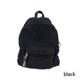 thumbnail image 3 of Jumpingount escolar de viaje informal de lona para estudiantes, bolso de hombro con cremallera, cinturón ajustable, botella, papel, paraguas, Mochilas Negro Jumpingount AP012207-01, 3 of 6