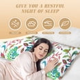 thumbnail image 3 of Body Pillow Cover - Soft Body Pillow Pillowcase, Fairy flower A Breathable Long Body Pillow Case Cover with Invisible Zipper 20x60in, 3 of 5